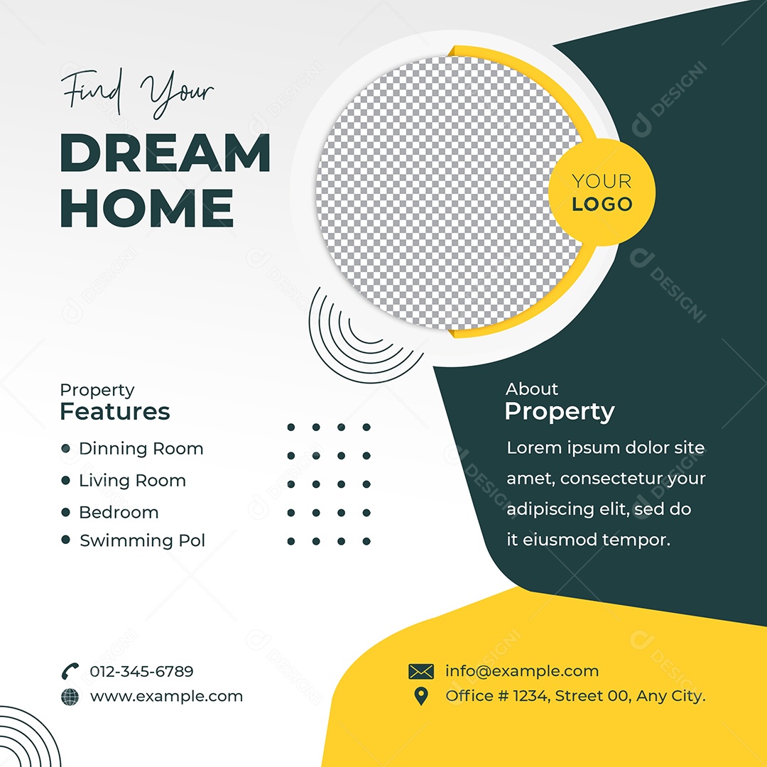 Imobiliária Casa dos Sonhos Social Media PSD Editável