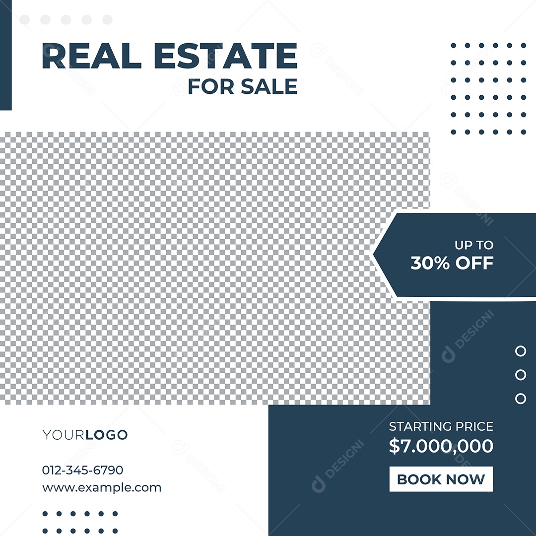 Imobiliária Imóveis Para Venda Social Media PSD Editável