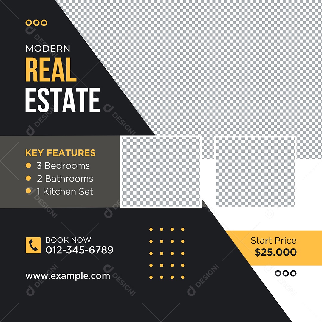 Imobiliária Imobiliário Moderno Social Media PSD Editável