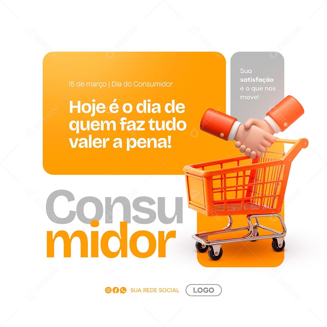 Dia do Consumidor 15 de Março Social Media PSD Editável