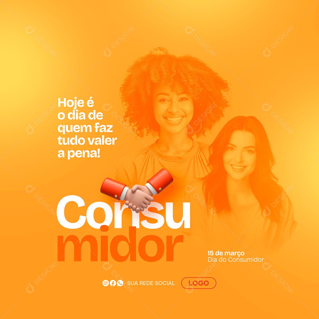 Dia do Consumidor 15 de Março Social Media PSD Editável