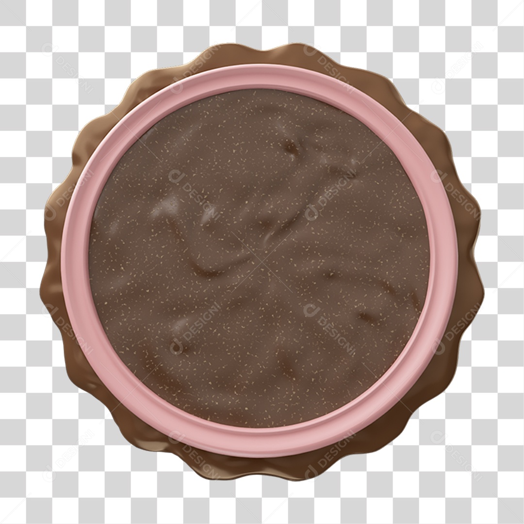 Elemento 3D Placa Redonda PNG Transparente