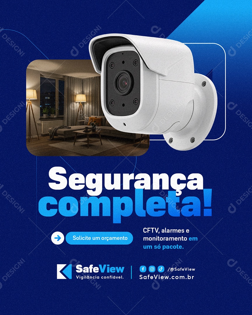 CFTV Informática Segurança Completa Social Media PSD Editável