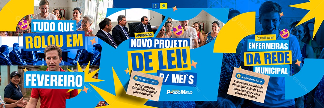 Carrossel Vereador Reunião com Enfermeiras Da Rede Municipal Social Media PSD Editável