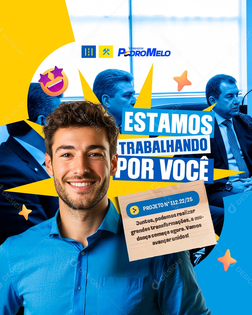 Vareador Estamos Trabalhando Por Você Social Media PSD Editável