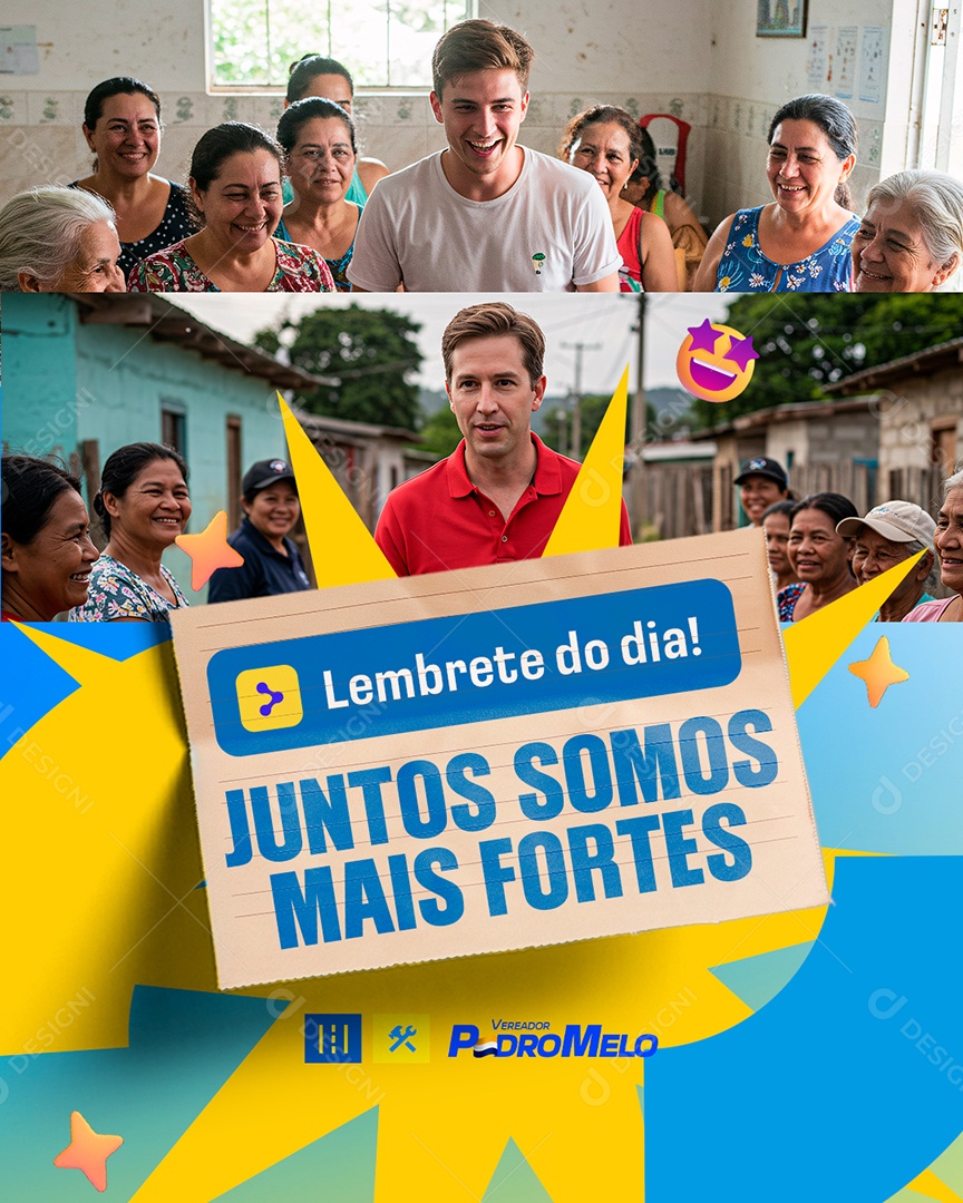 Vareador Lembrete do Dia Social Media PSD Editável