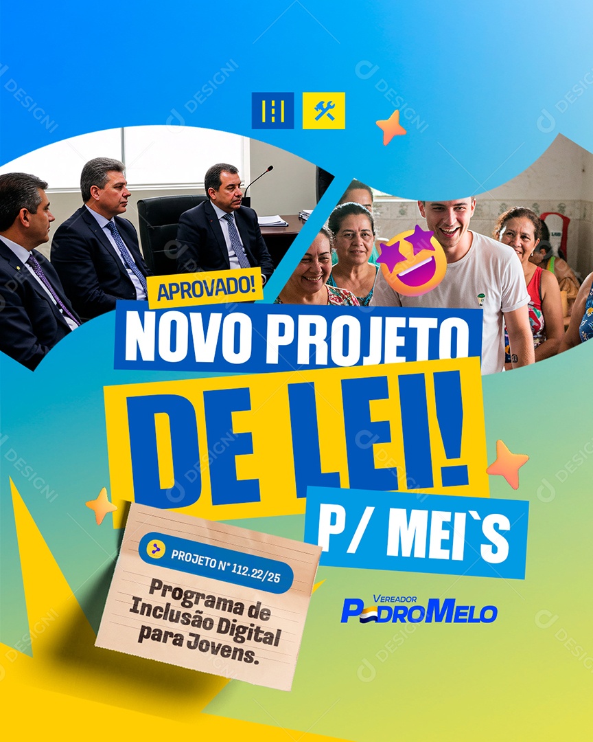 Vareador Aprovado Novo Projeto Social Media PSD Editável