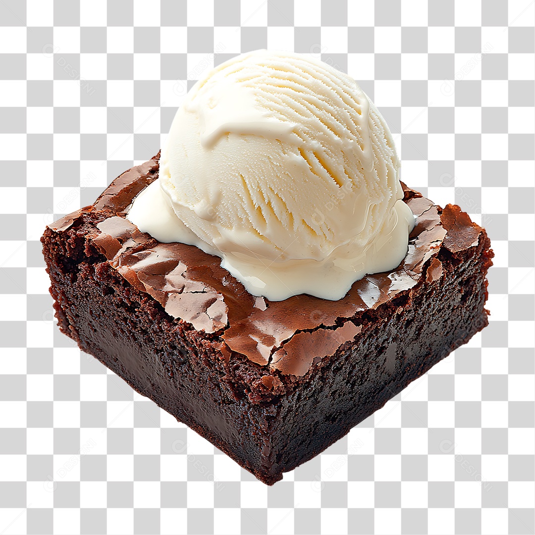 Bolo com Sorvete PNG Transparente