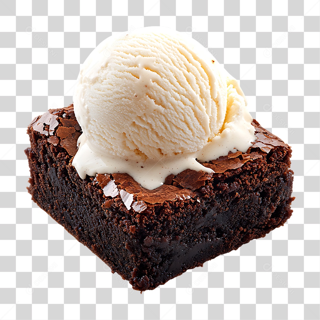 Bolo com Sorvete PNG Transparente