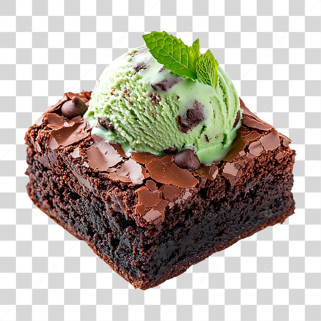 Bolo com Sorvete PNG Transparente