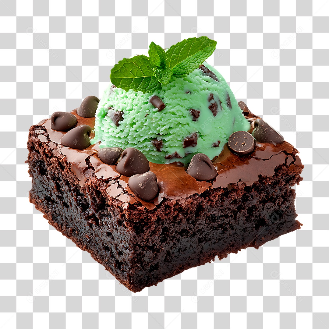 Bolo com Sorvete PNG Transparente