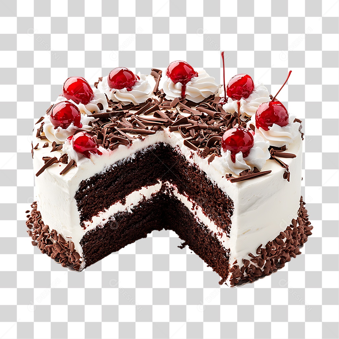 Bolo de Aniversário PNG Transparente