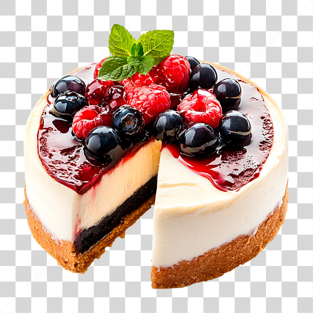 Bolo de Aniversário PNG Transparente