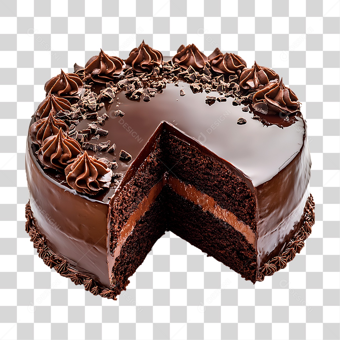 Bolo de Aniversário PNG Transparente