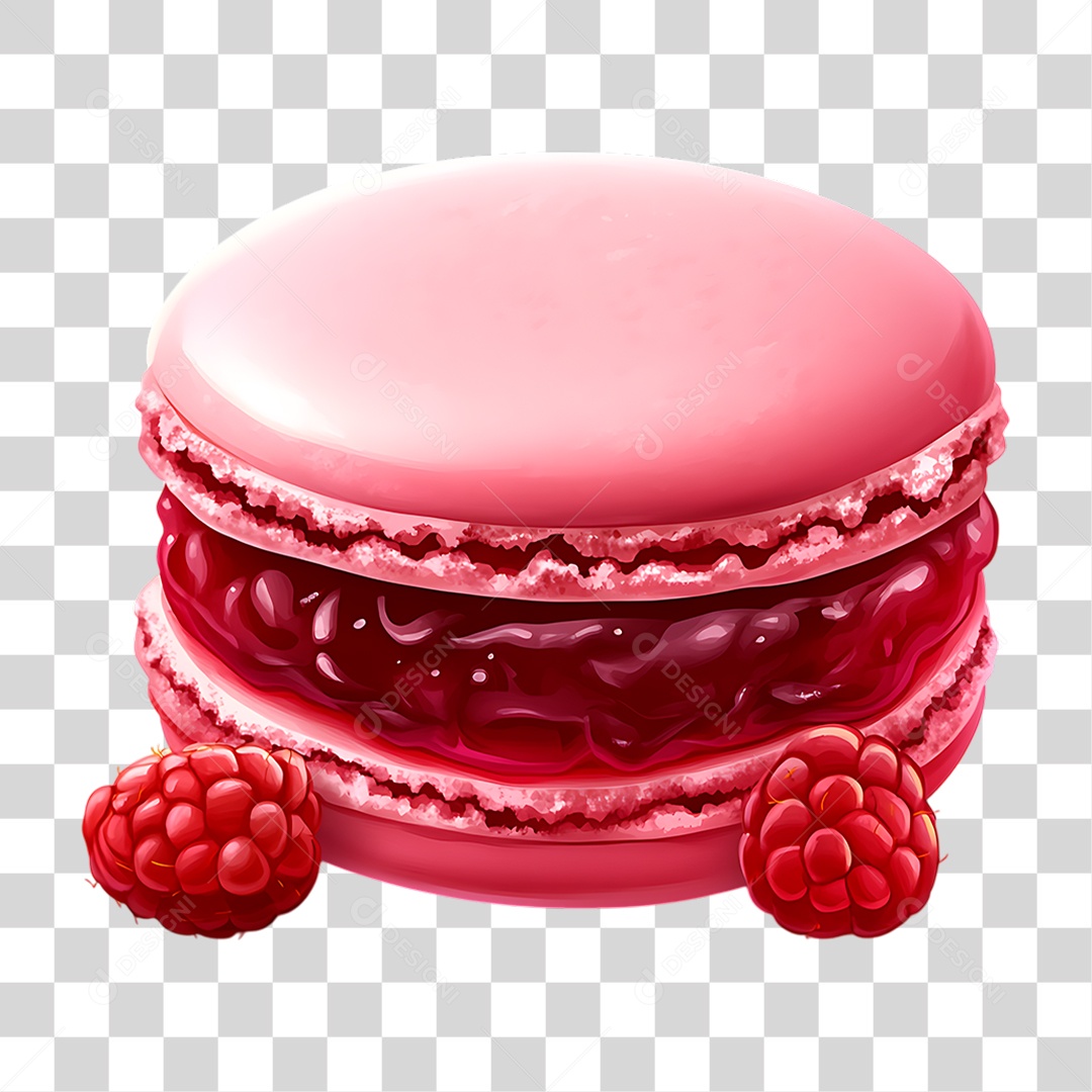 Macaron Doce PNG Transparente