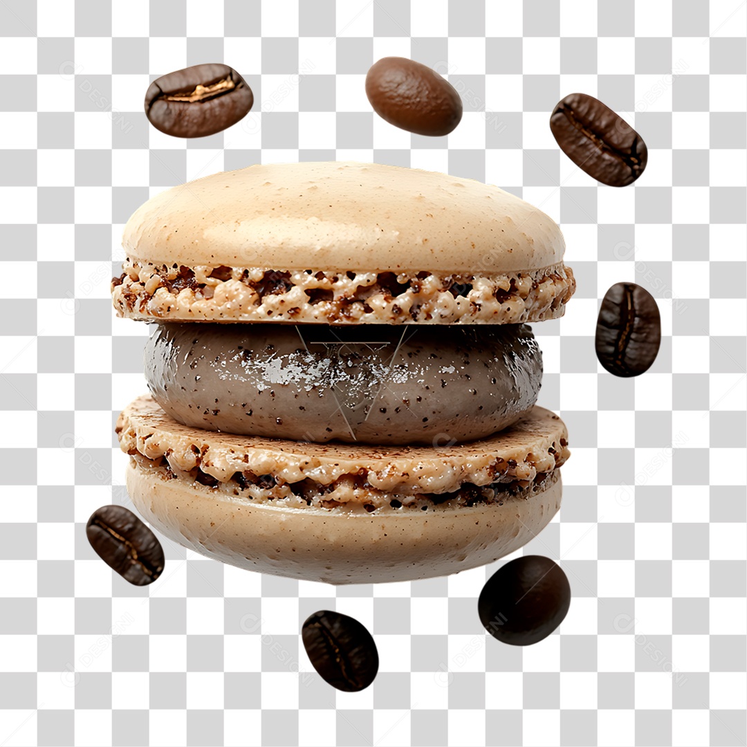 Macaron Doce PNG Transparente