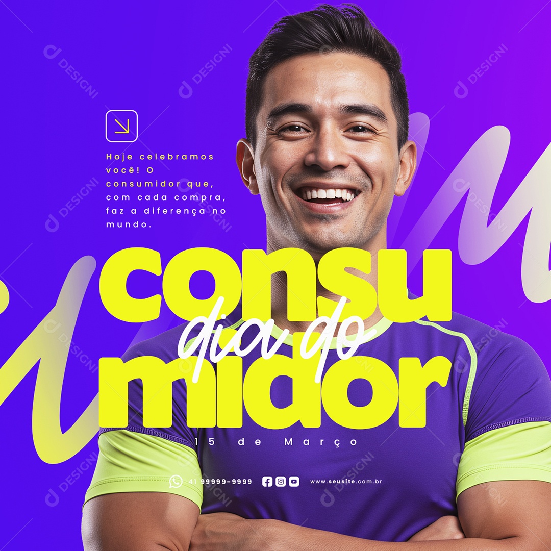 Dia do Consumidor 15 de Março Social Media PSD Editável