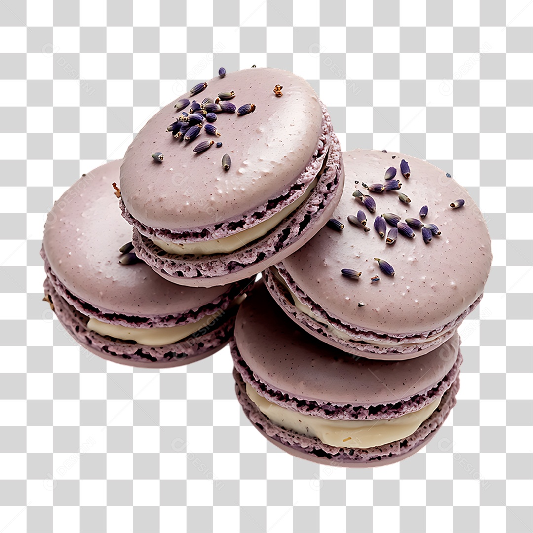 Macarons Doce PNG Transparente