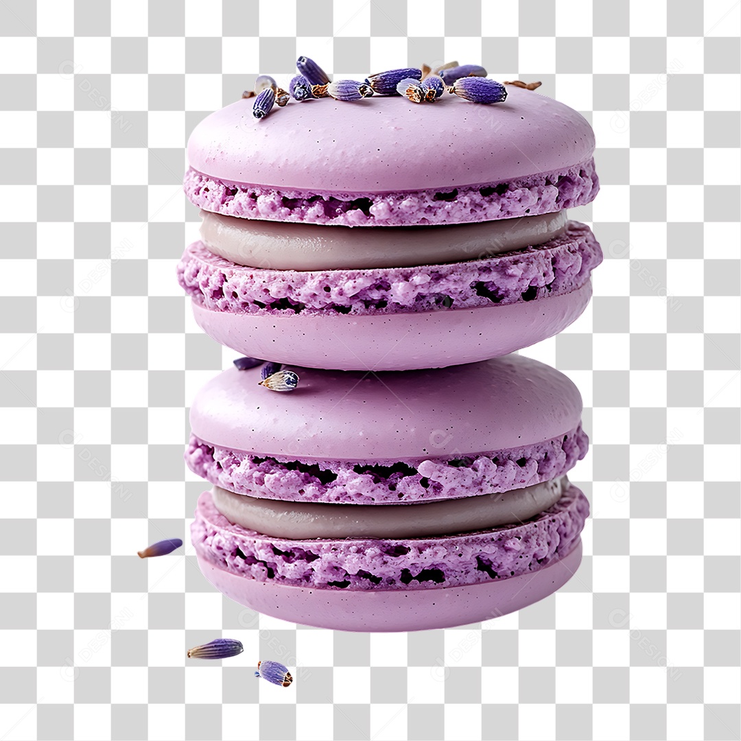 Macarons Doce PNG Transparente
