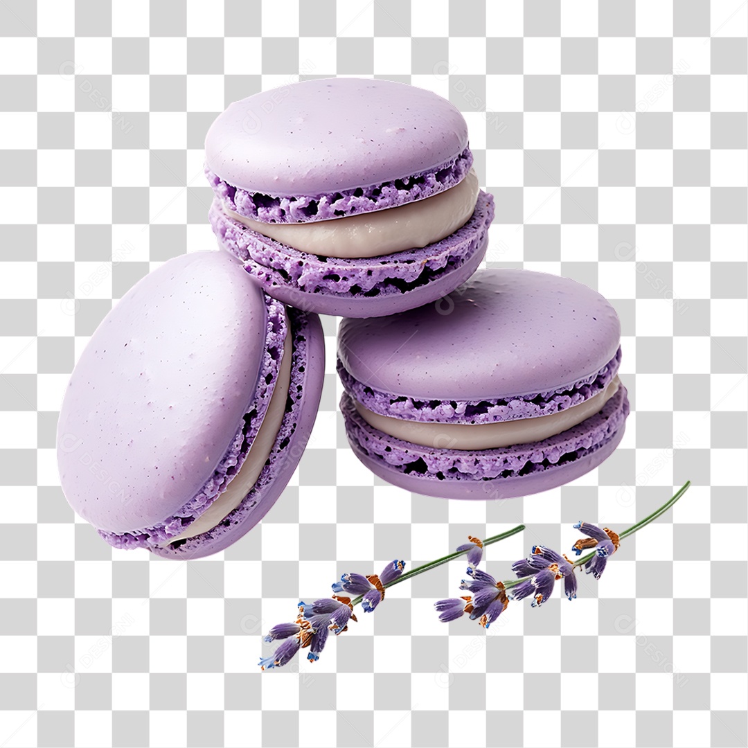 Macarons Doce PNG Transparente