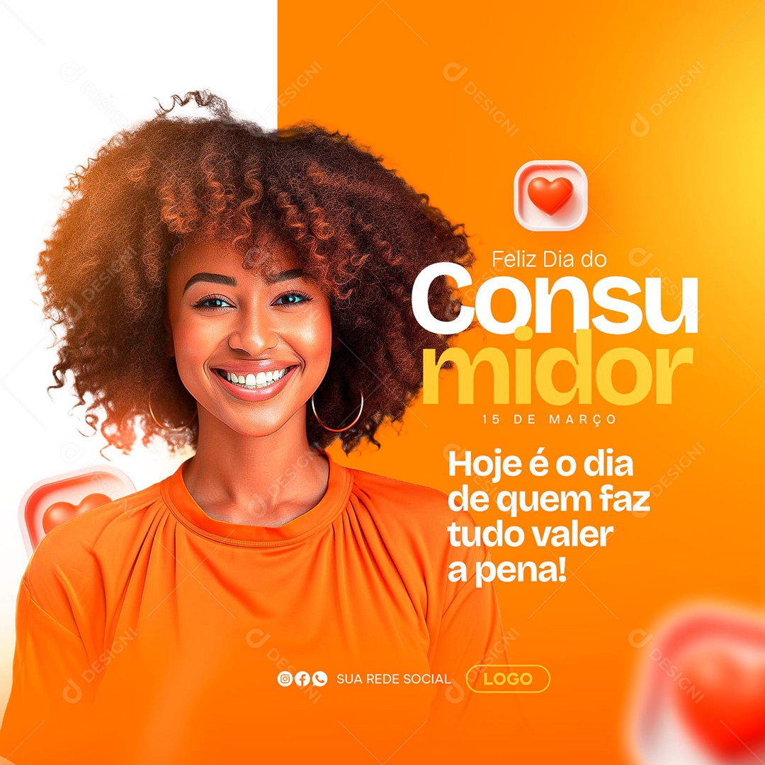 Dia do Consumidor 15 de Março Social Media PSD Editável