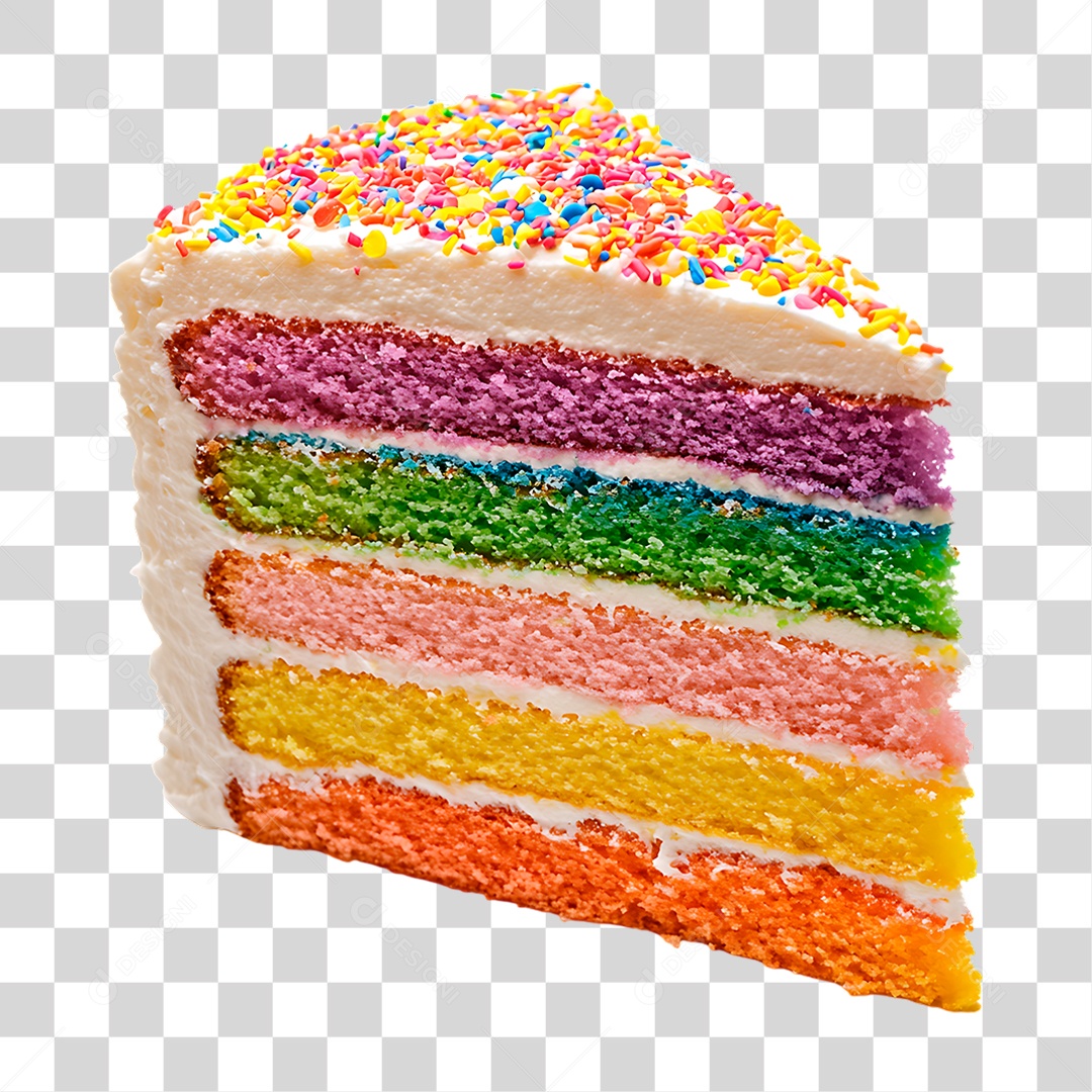 Bolo de Aniversário PNG Transparente