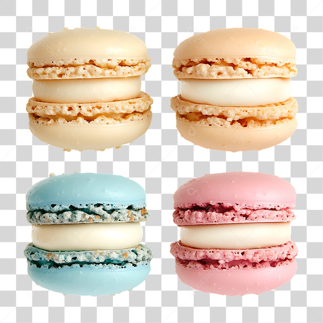 Macarons PNG Transparente