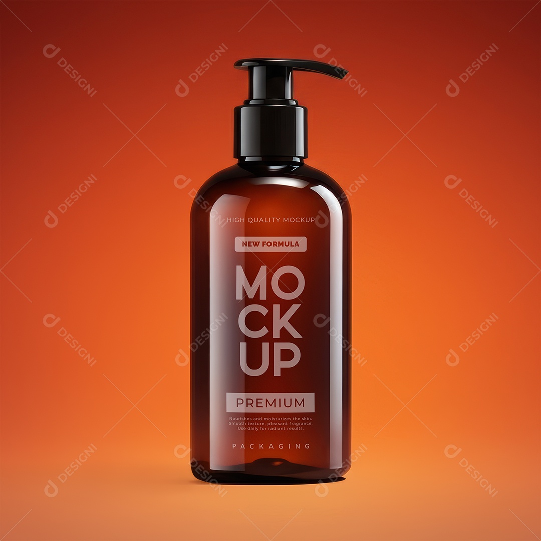 Mockup de Frasco de Cosmético PSD Editável