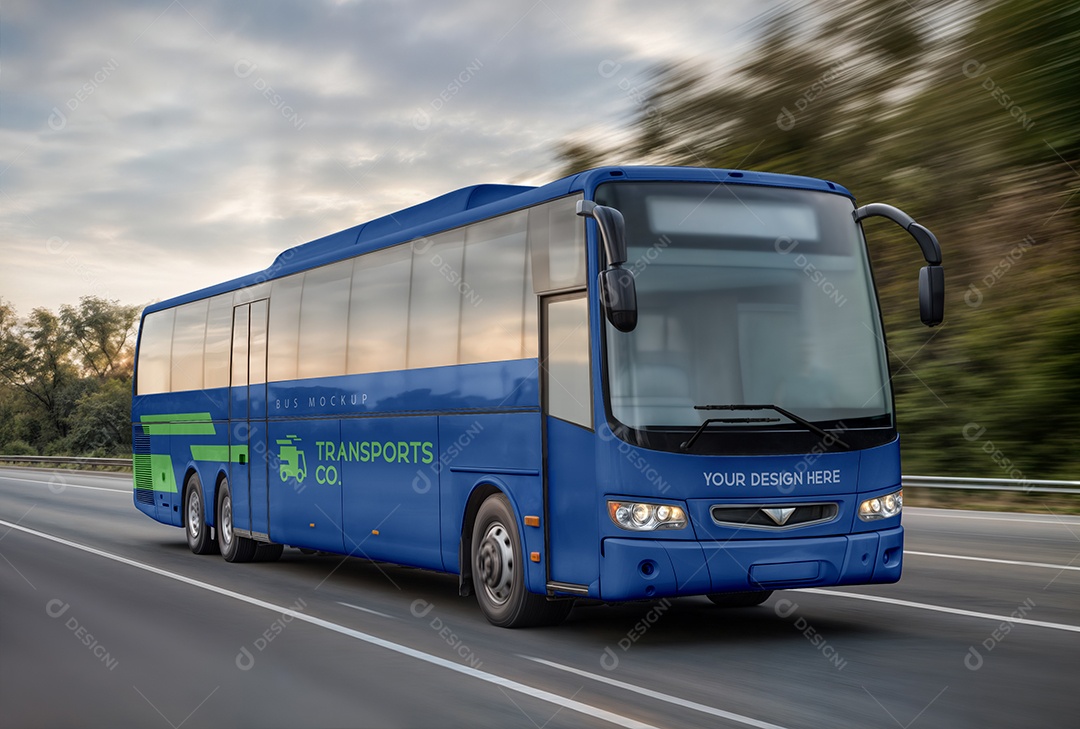 Mockup Ônibus PSD Editável