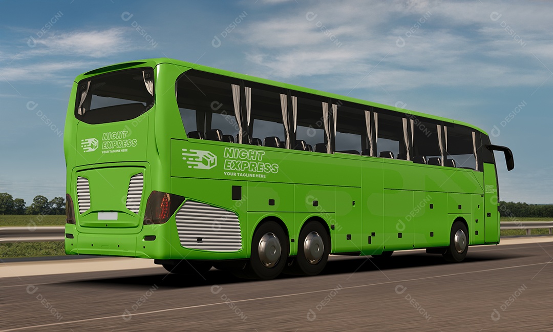 Mockup Ônibus PSD Editável