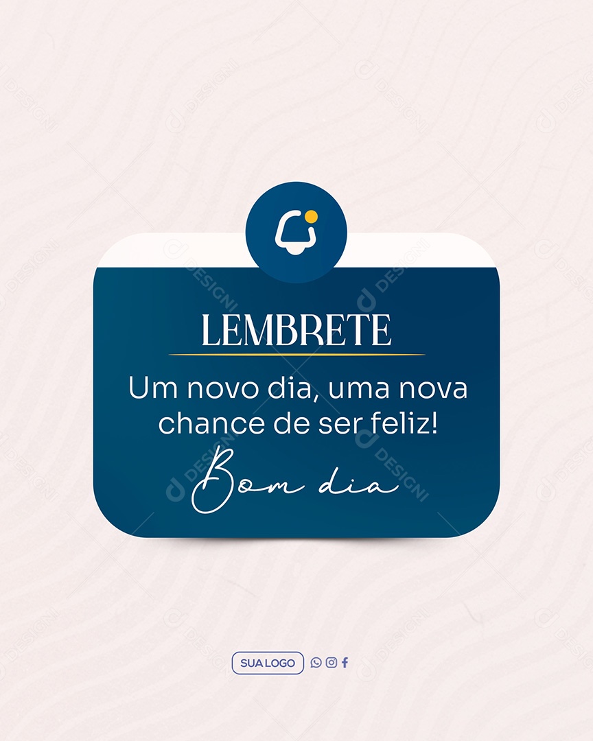Bom Dia Frase Motivacional Social Media PSD Editável