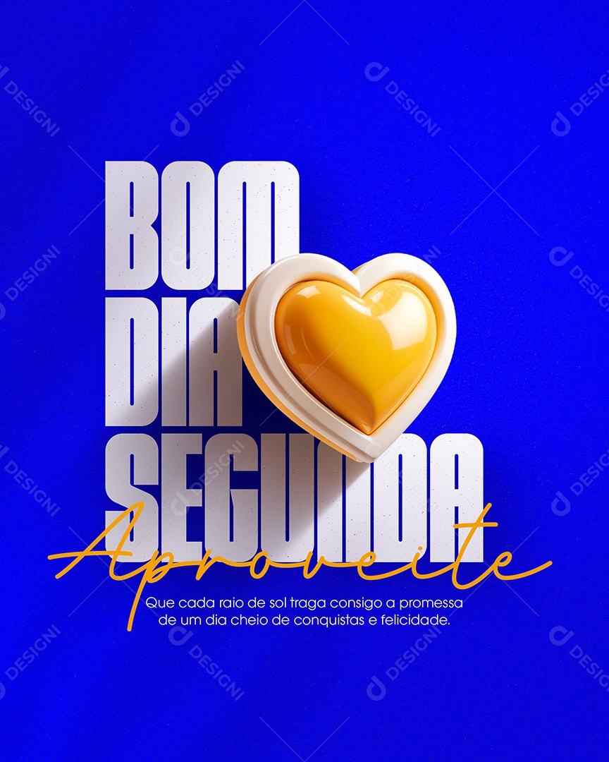Bom Dia Segunda Feira Social Media PSD Editável