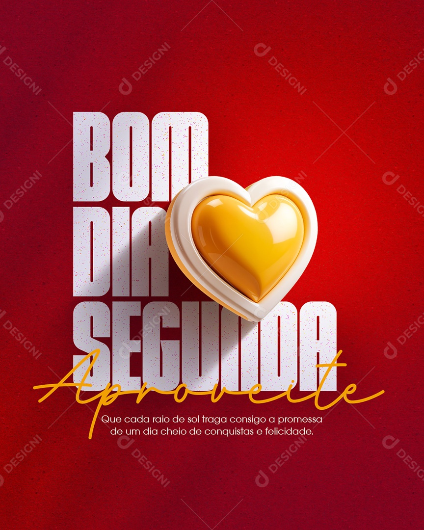 Bom Dia Segunda Feira Social Media PSD Editável