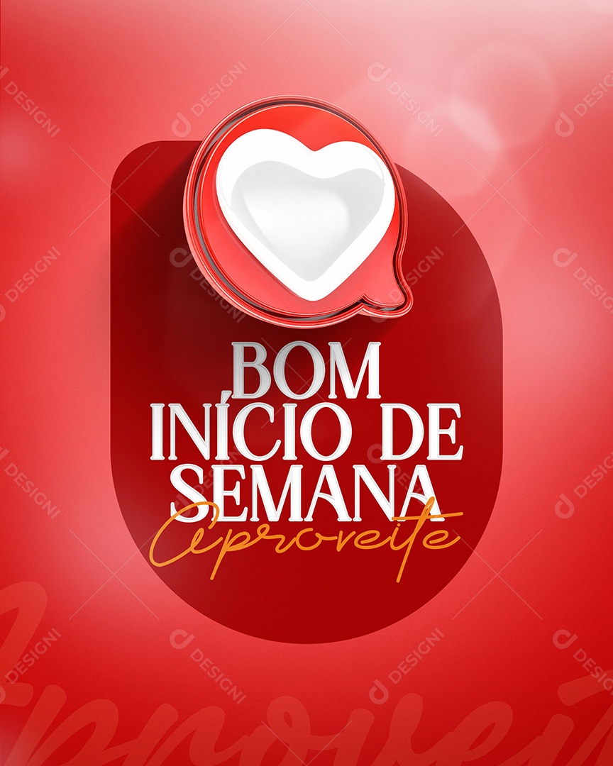Bom Início de Semana Social Media PSD Editável