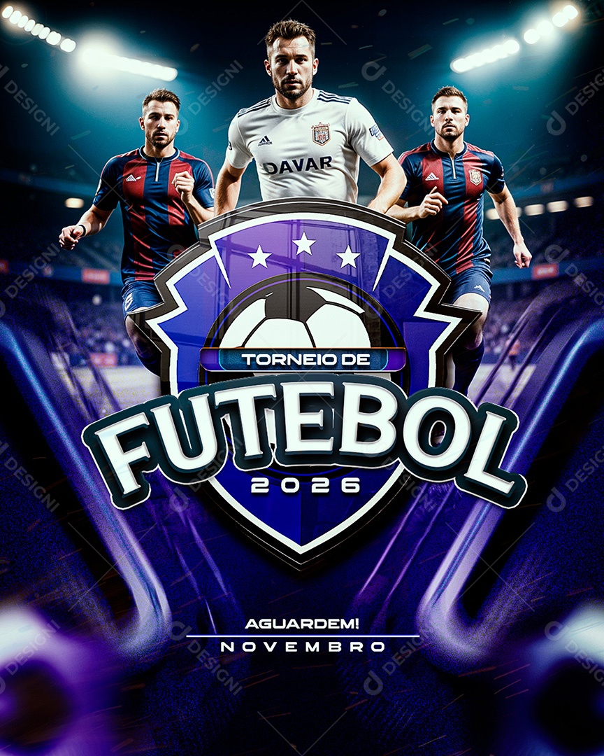 Torneio de Futebol 2026 Social Media PSD Editável