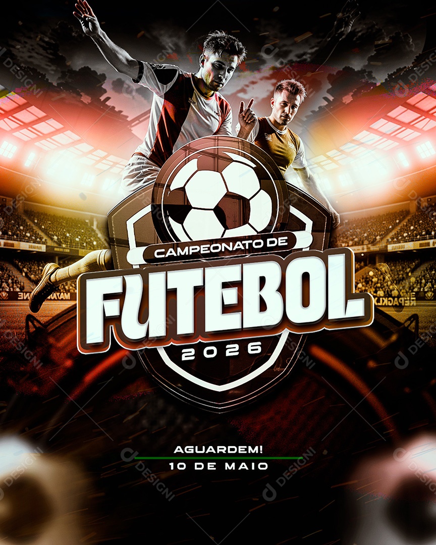 Torneio de Futebol 2026 Social Media PSD Editável