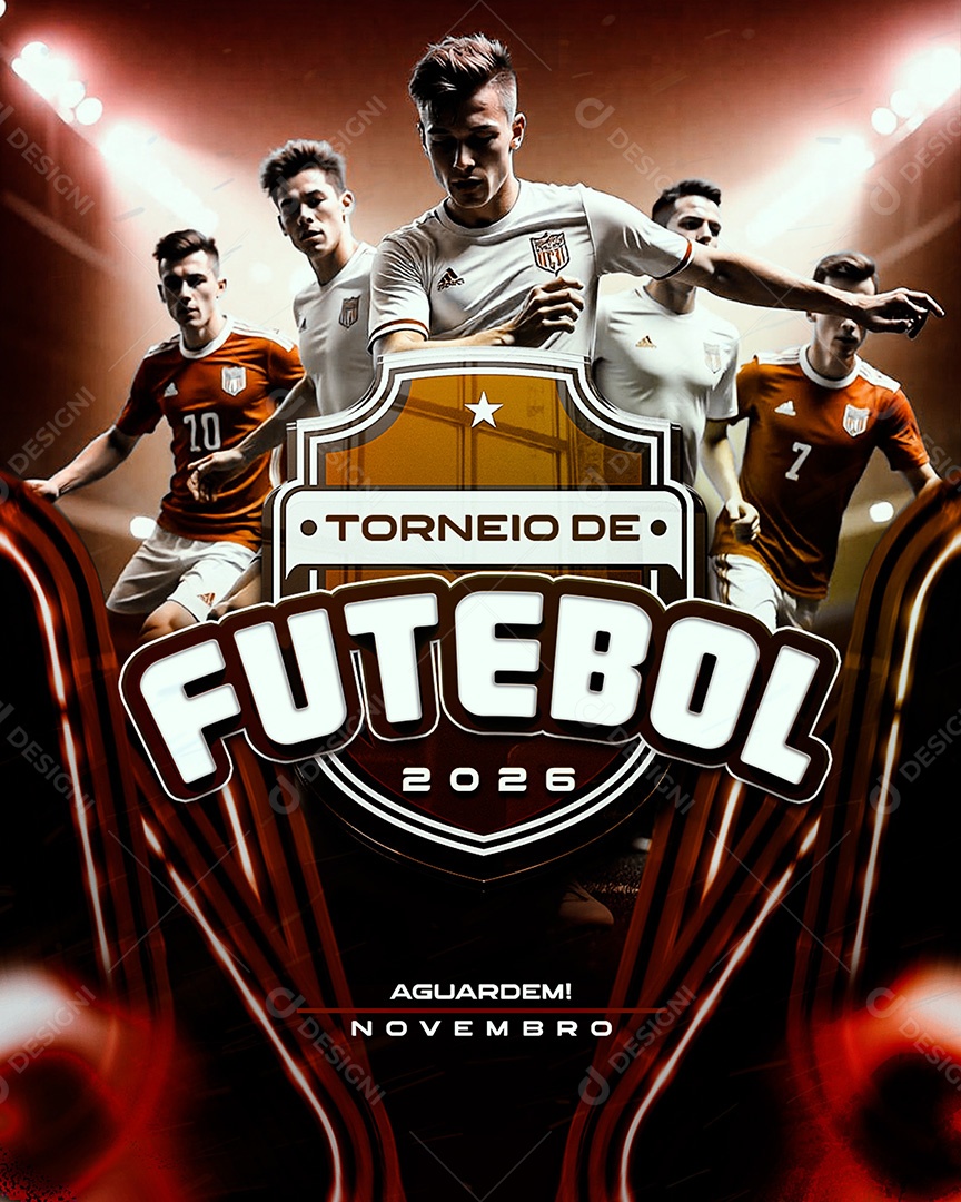 Torneio de Futebol 2026 Social Media PSD Editável