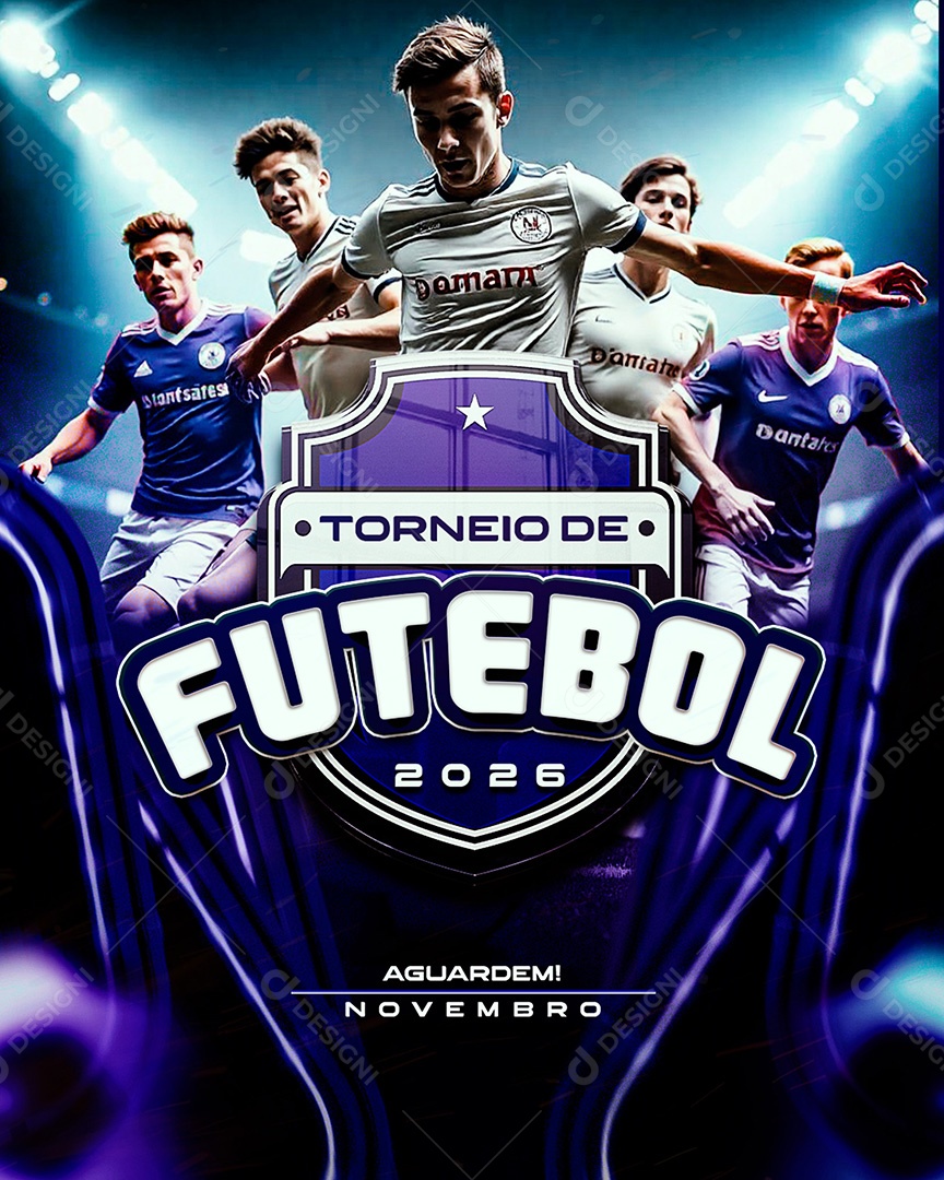 Torneio de Futebol 2026 Social Media PSD Editável