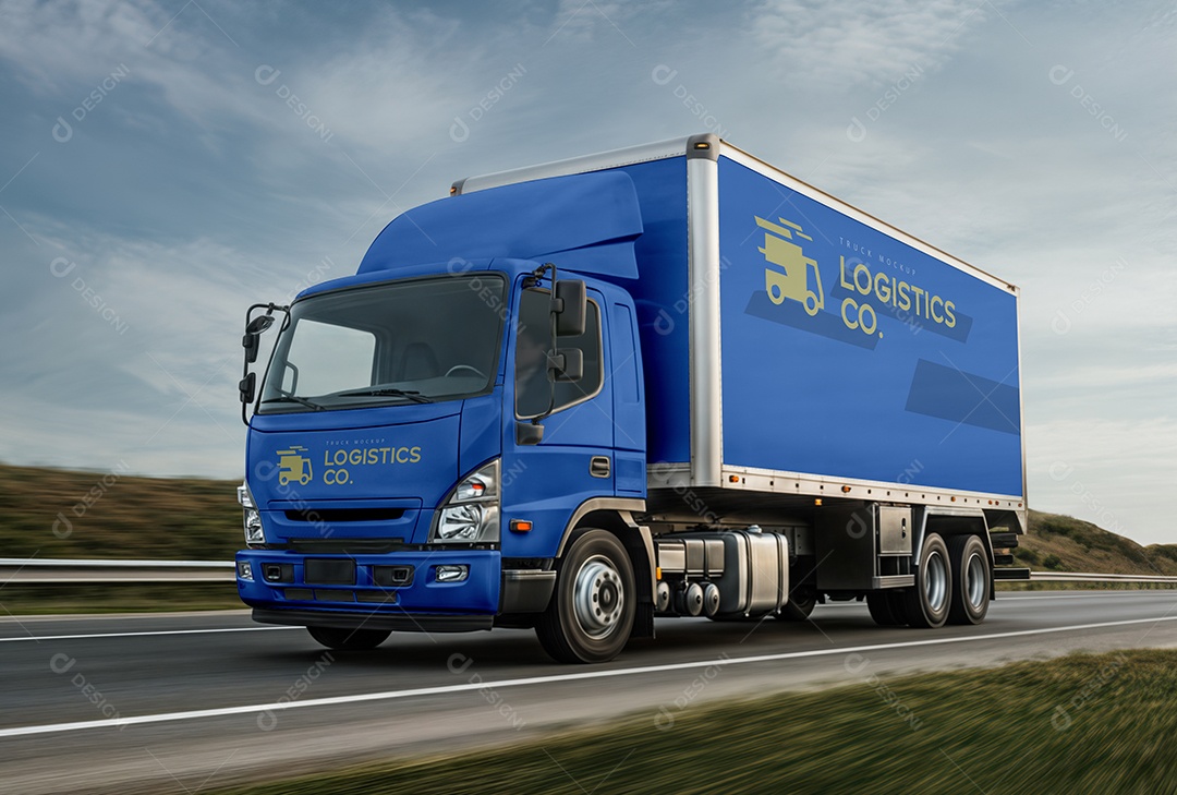 Mockup Caminhão PSD Editável