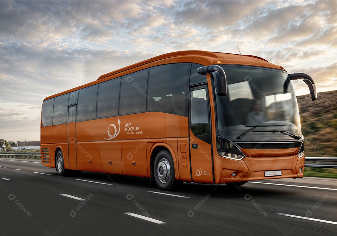 Mockup Ônibus PSD Editável