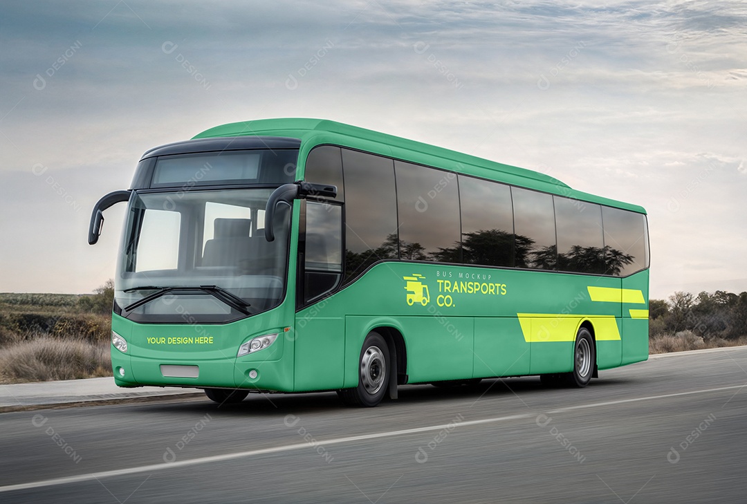 Mockup Ônibus PSD Editável