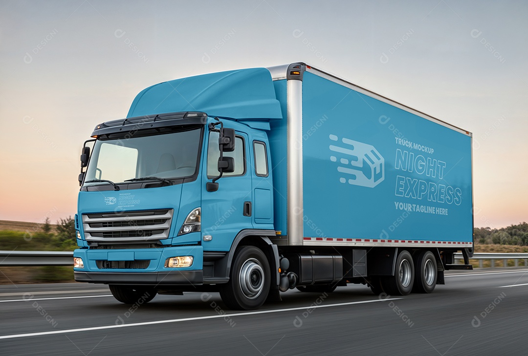 Mockup de Caminhão PSD Editável