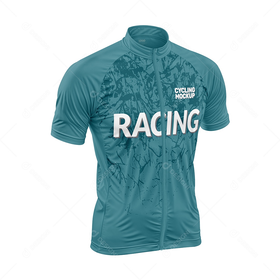 Mockup Camiseta de Ciclista PSD Editável