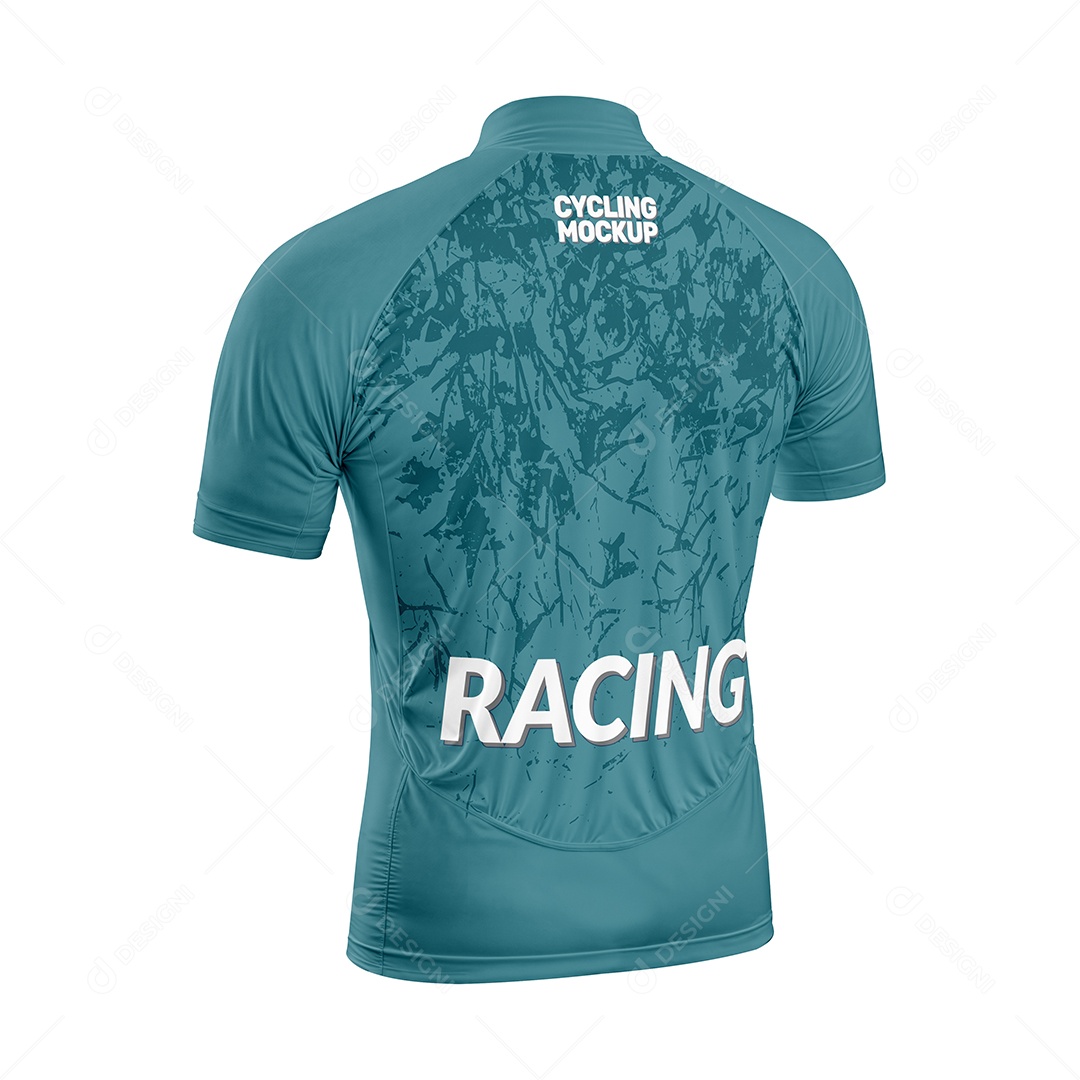 Mockup Camiseta de Ciclista PSD Editável