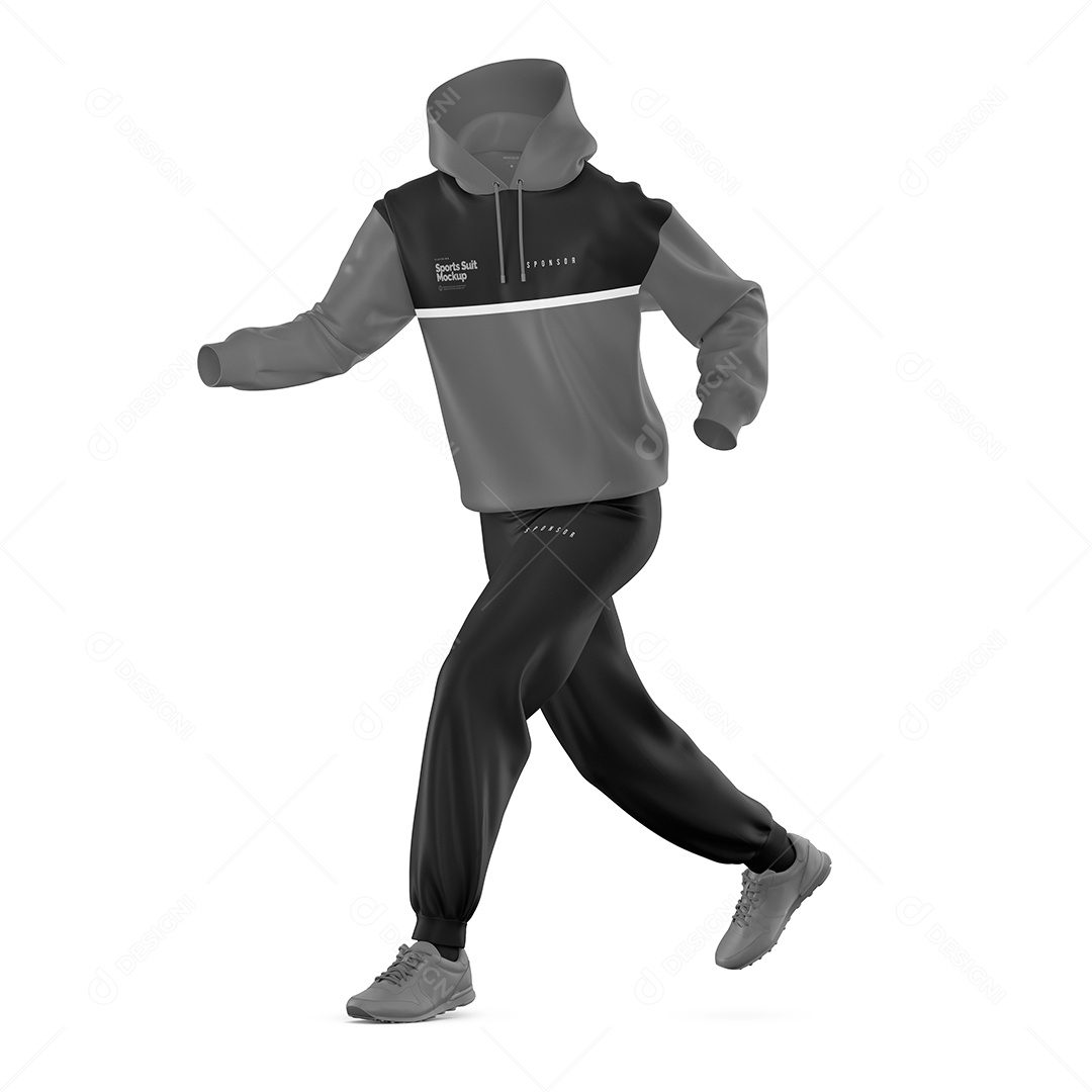 Mockup Conjunto Esportivo PSD Editável