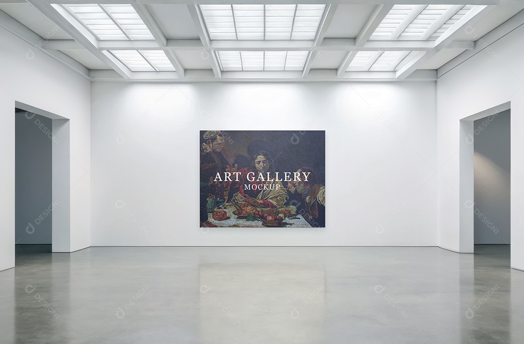 Mockup Galeria de Arte PSD Editável