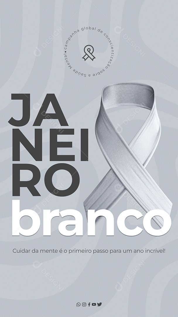 Story Janeiro Branco Social Media PSD Editável