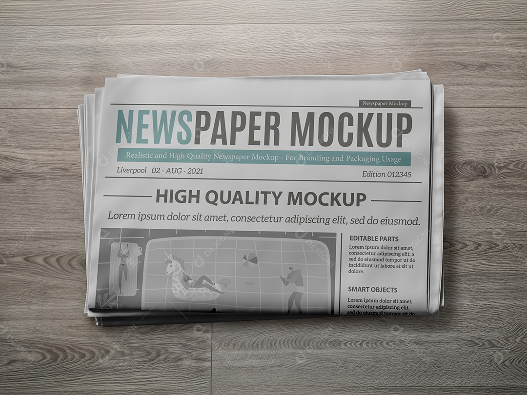Mockup Jornal PSD Editável