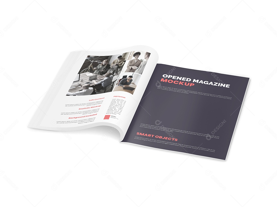 Mockup Revista Aberta PSD Editável