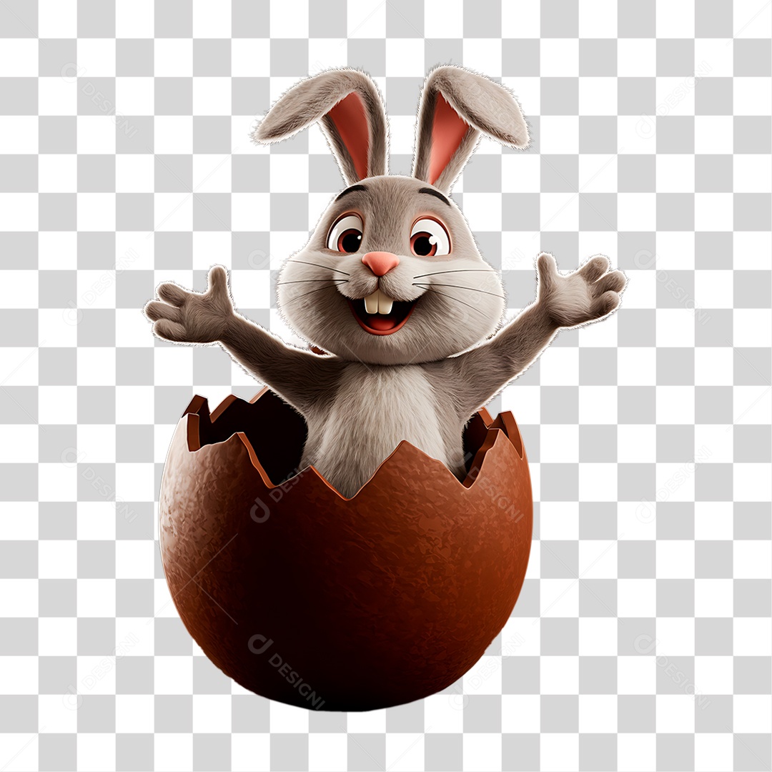 Coelho da Páscoa PNG Transparente